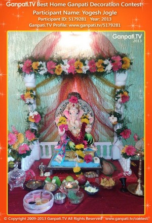 Yogesh Jogle Home Ganpati Picture