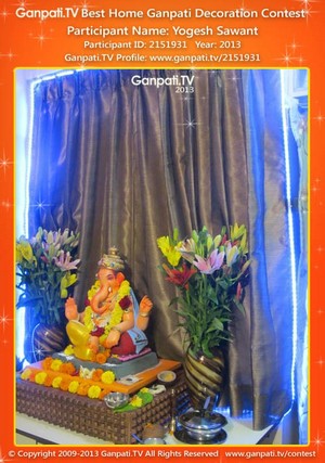 Yogesh Sawant Home Ganpati Picture