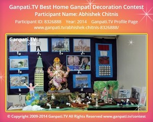 Abhishek Chitnis Home Ganpati Picture