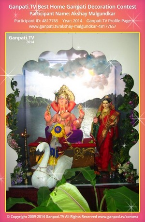 Akshay Malgundkar Home Ganpati Picture