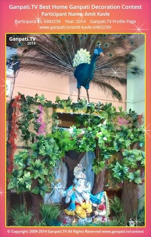 Amit Kavle Home Ganpati Picture