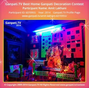 Amit Lakhani Home Ganpati Picture