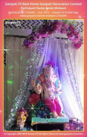 Annie Motwani Home Ganpati Picture