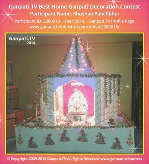 Bhushan Panchbhai Home Ganpati Picture