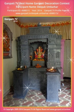 Deepak Umbarkar Home Ganpati Picture