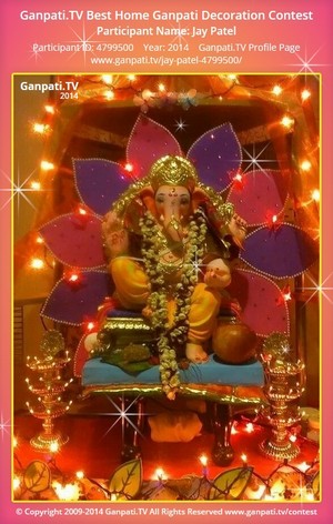 Jay Patel Home Ganpati Picture