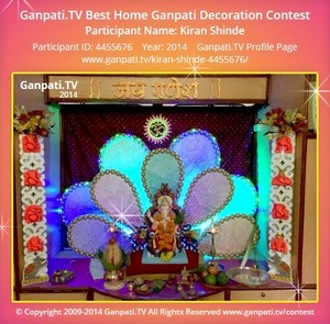 Kiran Shinde Home Ganpati Picture