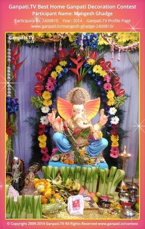 Mangesh Ghadge Home Ganpati Picture