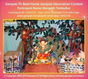 Mangesh Tembulkar Home Ganpati Picture