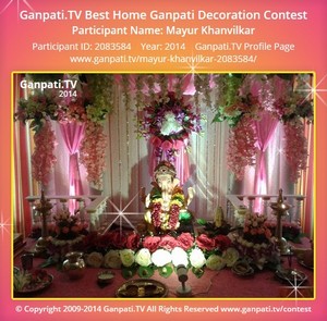 Mayur Khanvilkar Home Ganpati Picture