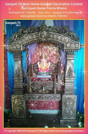 Prerna Mhatre Home Ganpati Picture