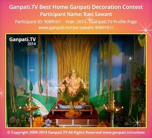 Ravi Sawant Home Ganpati Picture