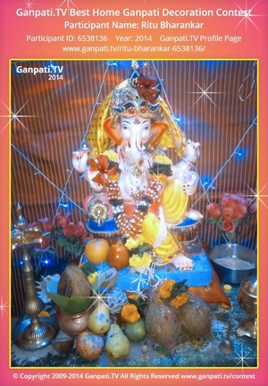 Ritu Bharankar Ganpati Decoration