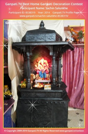 Sachin Salunkhe Home Ganpati Picture