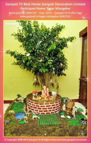 Sagar Nilangekar Home Ganpati Picture