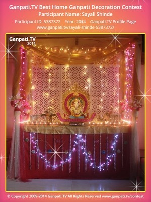 Sayali Shinde Home Ganpati Picture