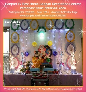 Shrinivas Ladda Home Ganpati Picture