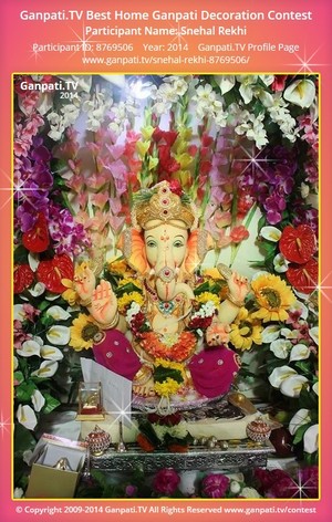 Snehal Rekhi Home Ganpati Picture