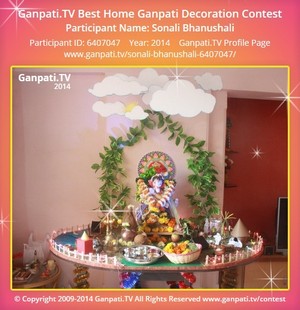 Sonali Bhanushali Home Ganpati Picture