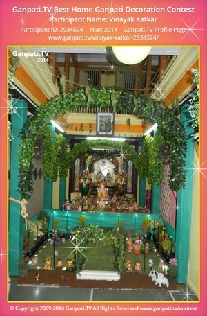 Vinayak Katkar Home Ganpati Picture