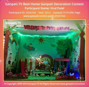Viral Patel Home Ganpati Picture