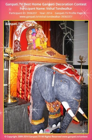 Vishal Tondwalkar Home Ganpati Picture