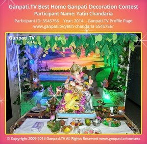 Yatin Chandaria Home Ganpati Picture