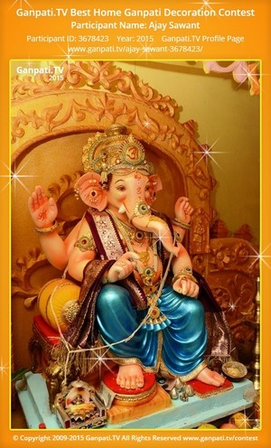 Ajay Sawant Home Ganpati Picture