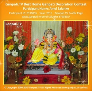 Amol Salunke Home Ganpati Picture