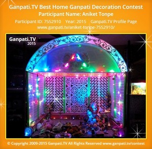 Aniket Tonpe Home Ganpati Picture