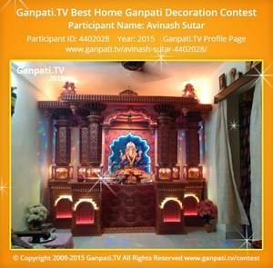 Avinash Sutar Home Ganpati Picture