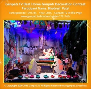 Bhadresh Patel Home Ganpati Picture