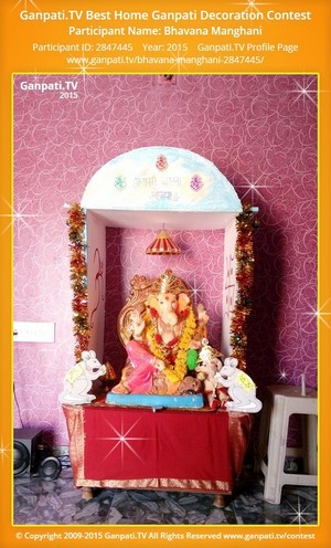 Bhavana Manghani Home Ganpati Picture