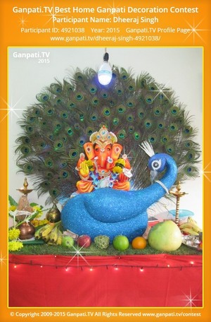 Dheeraj Singh Home Ganpati Picture