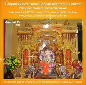 Diksha Wadankar Home Ganpati Picture