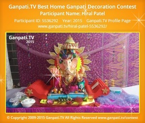 Hiral Patel Home Ganpati Picture
