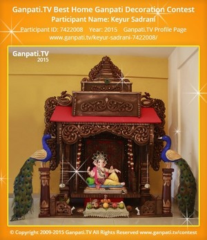 Keyur Sadrani Home Ganpati Picture