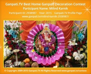 Milind Karnik Home Ganpati Picture