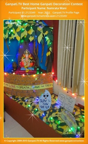 Namrata Wani Home Ganpati Picture