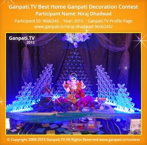 Niraj Dhadwad Home Ganpati Picture