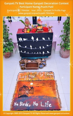 Prachi Patil Home Ganpati Picture