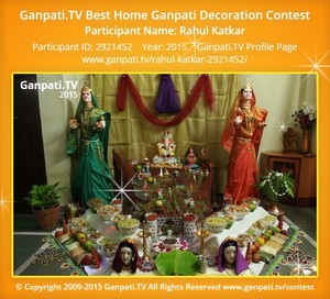 Rahul Katkar Home Ganpati Picture