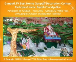 Rajesh Chandgadkar Home Ganpati Picture