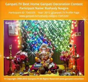 Rushaoly Navgire Home Ganpati Picture