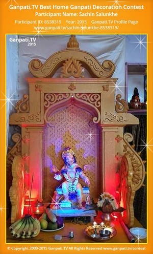 Sachin Salunkhe Home Ganpati Picture