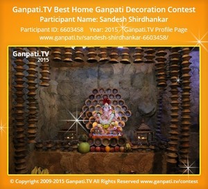 Sandesh Shirdhankar Home Ganpati Picture