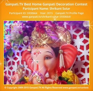 Shrikant Sutar Home Ganpati Picture