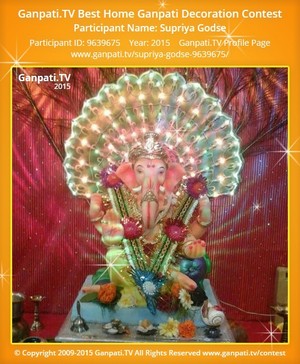 Supriya Godse Home Ganpati Picture