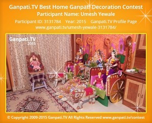 Umesh Yewale Home Ganpati Picture