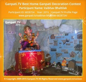 Vaibhav Bhaltilak Home Ganpati Picture